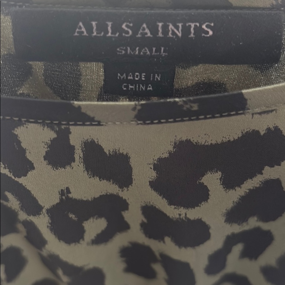 All saints leopard silk dress - Picture 4 of 4